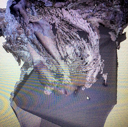Interrupted 3D scan by artist Paul Coombs